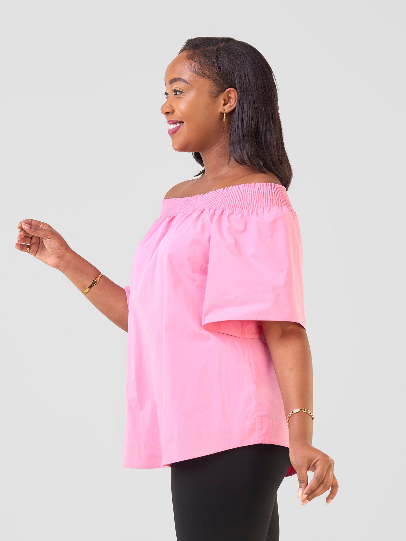Safari by Vivo Zene Off Shoulder Top - Pink