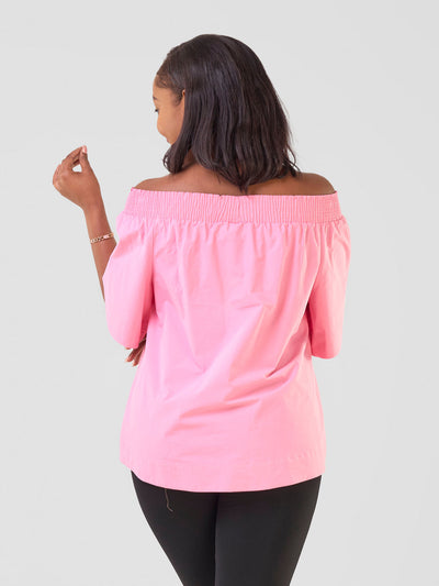 Safari by Vivo Zene Off Shoulder Top - Pink