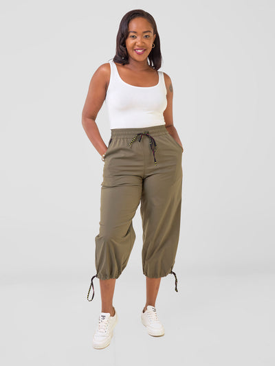 Safari by Vivo Njano Joggers - Hunters Green / Shama Print