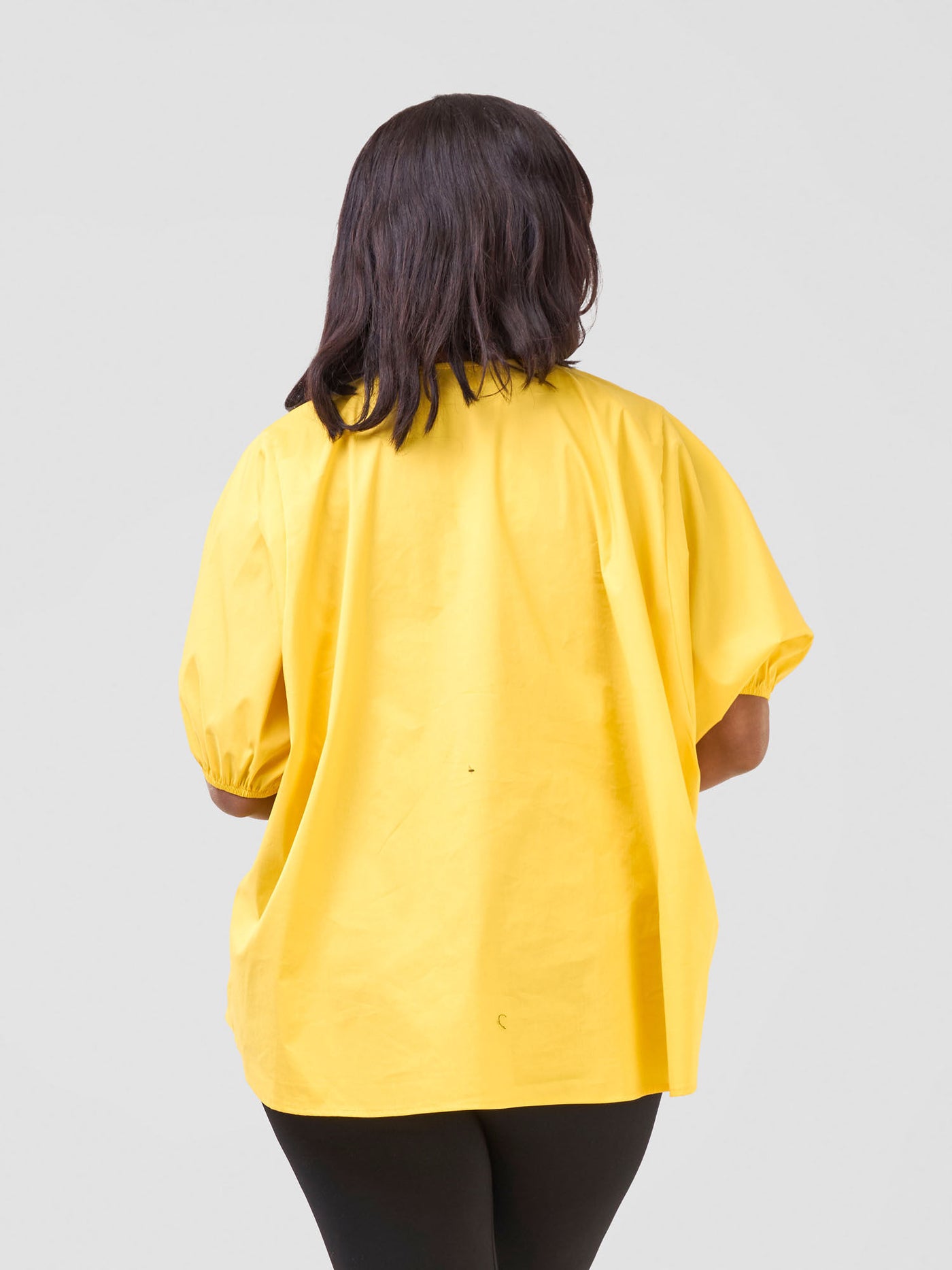 Safari by Vivo Njano Tie Front Wide Top - Mustard