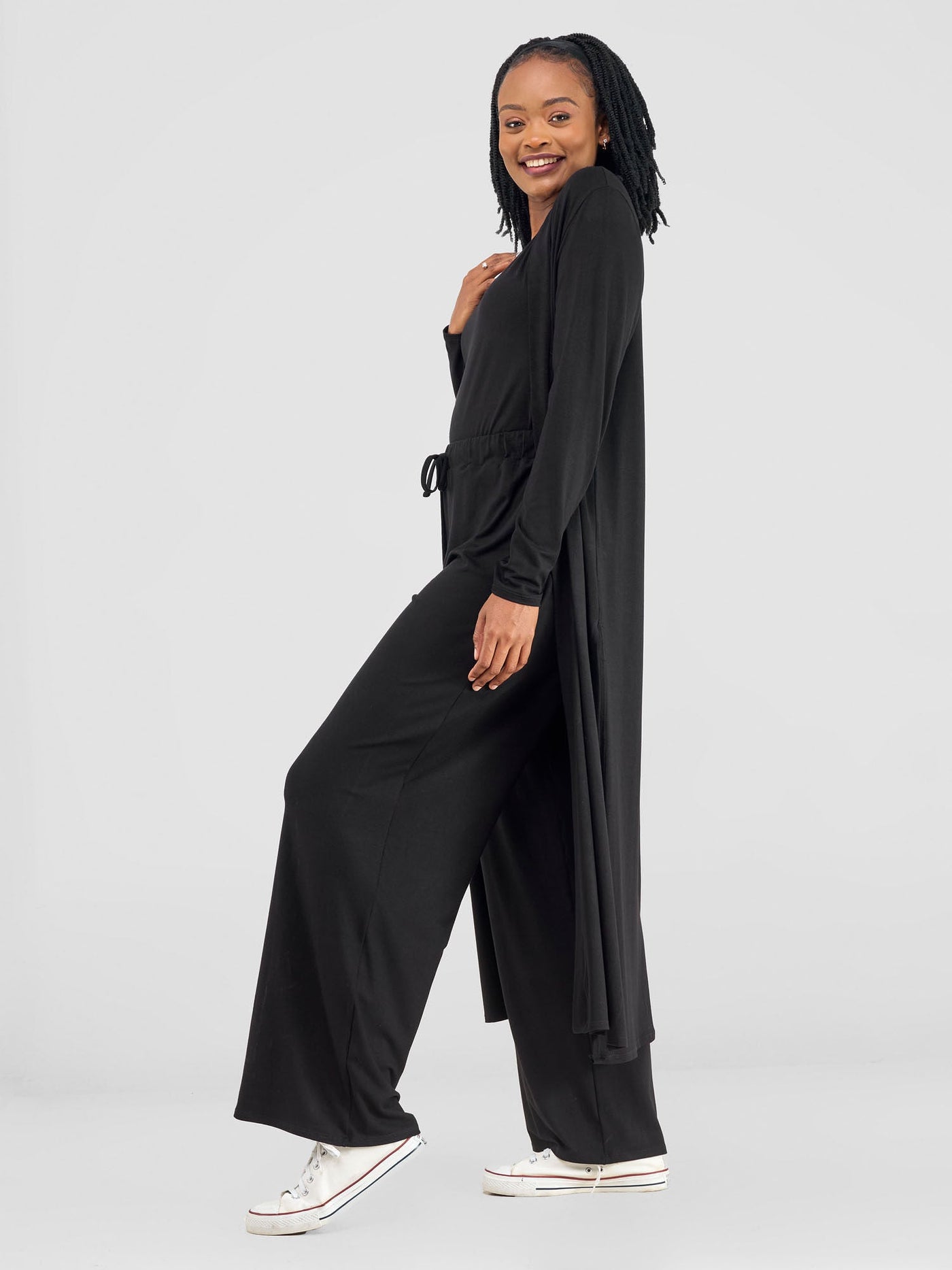 Safari by Vivo Long Sleeve Waterfall - Black