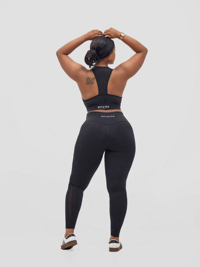 Rotator Active Wear Legging - Black - Shopzetu