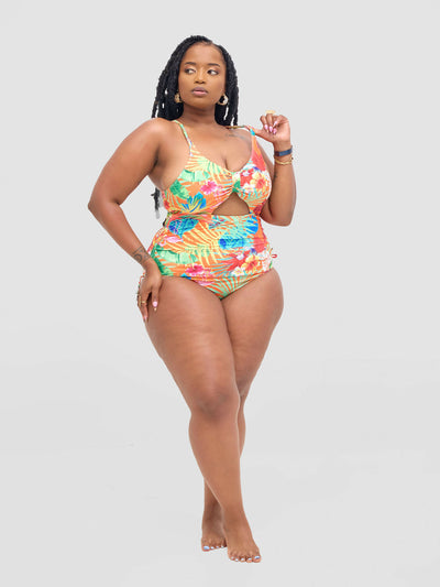 Shells Attic Monokini Swimwear Suit - Red - Shopzetu
