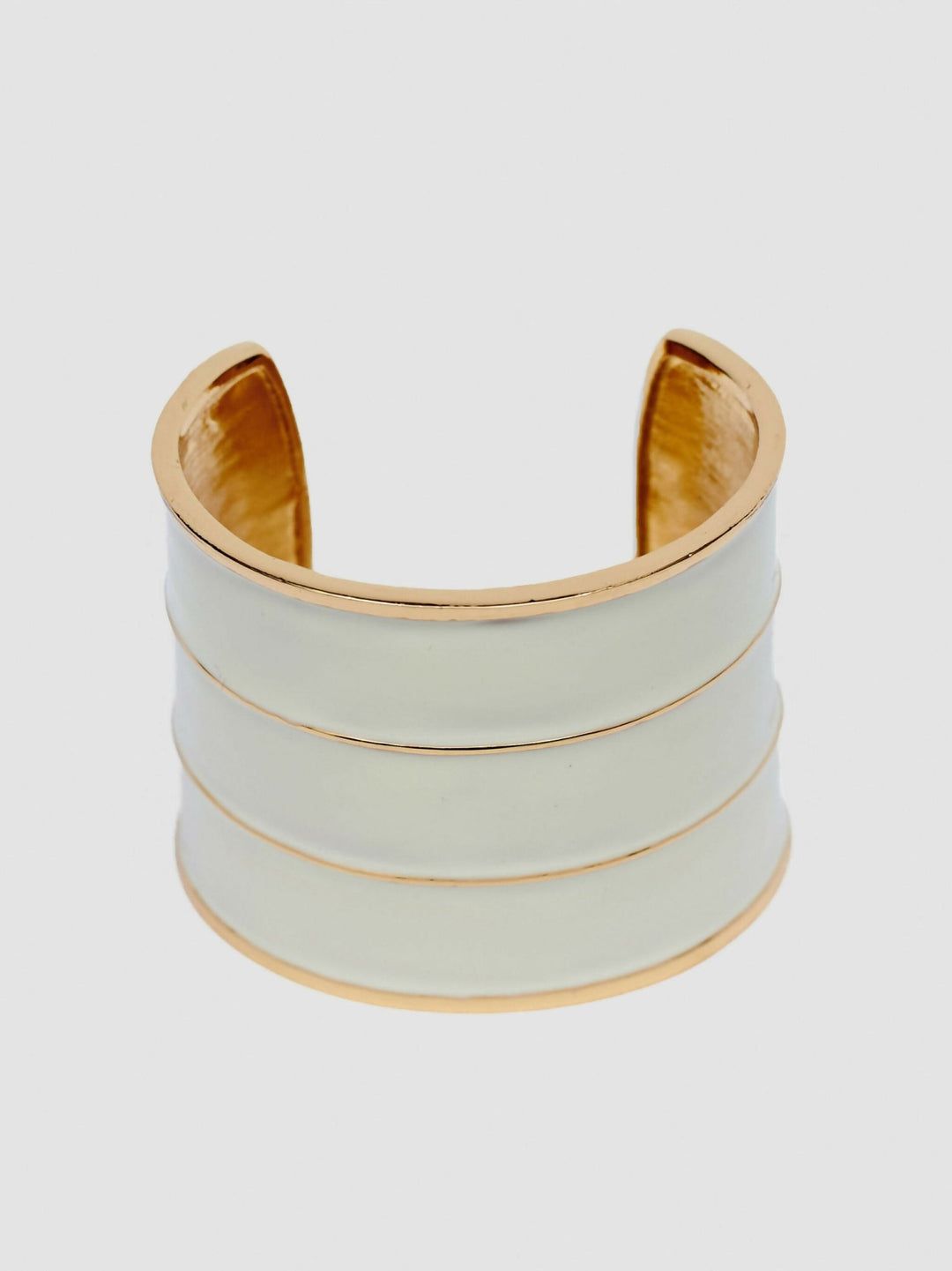 Accessorize With Style Buckle Bracelet - White - Shopzetu