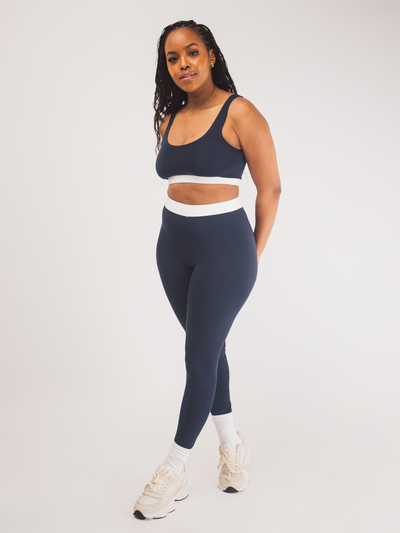 Vivo X This Is Essential Leggings - Navy Blue / White