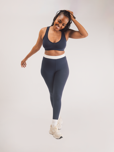 Vivo X This Is Essential Raceback Bralette - Navy Blue
