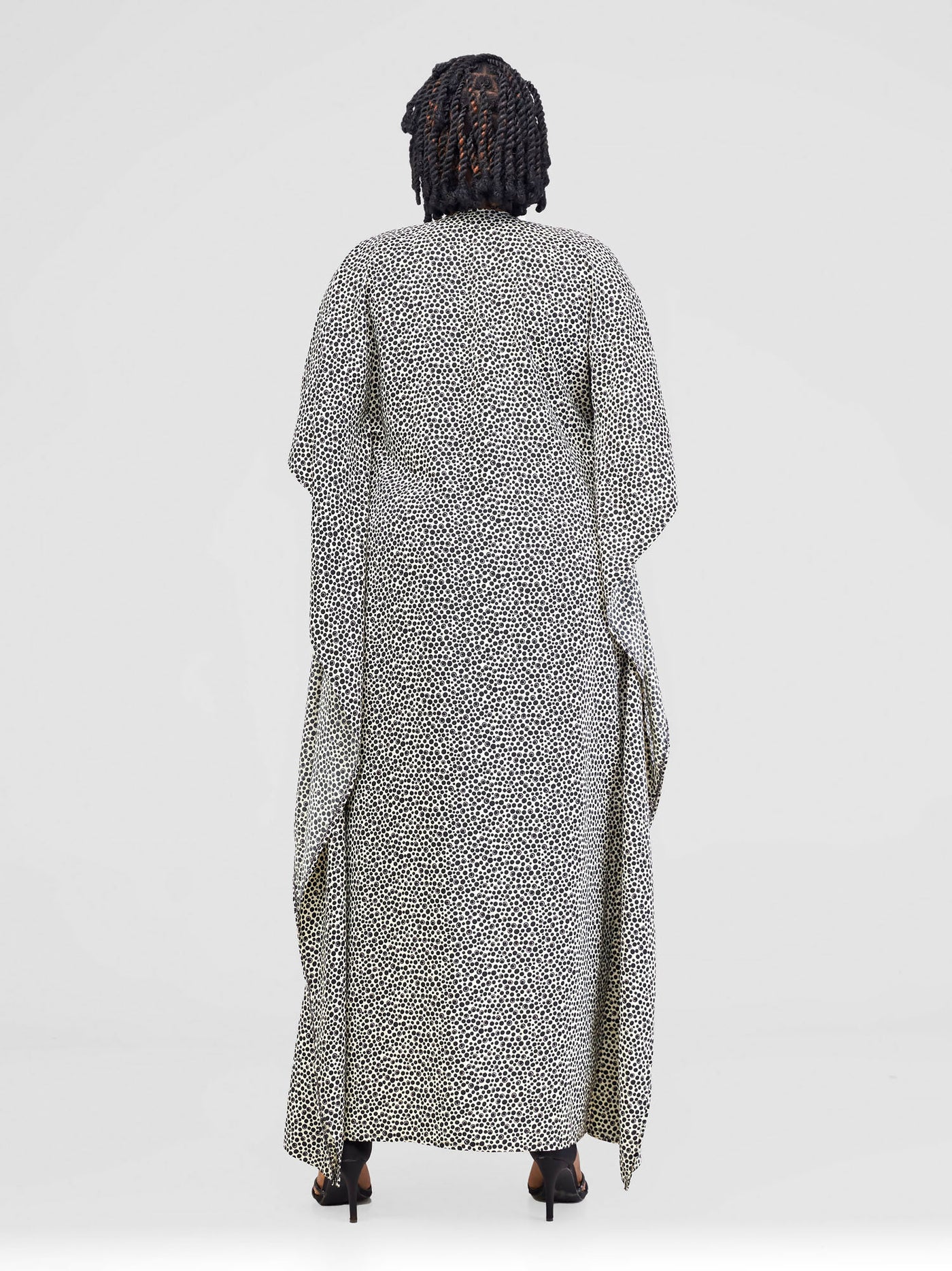 Polka Kimono - Black / White