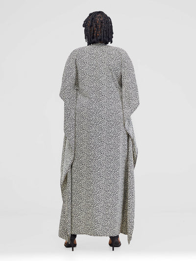 Polka Kimono - Black / White