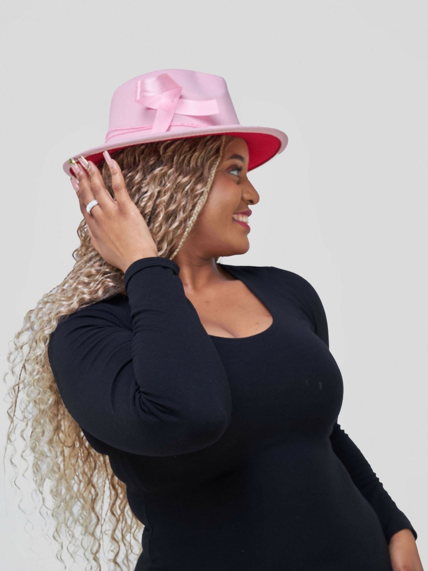 Fedora Hat - Pink - Shopzetu