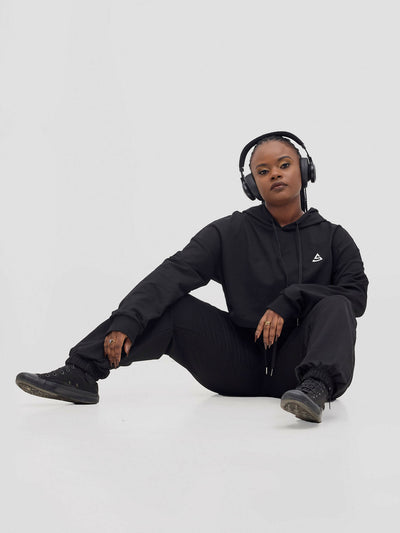 Rotator Active Wear Women's Lifestyle Tracksuit Set - Black - Shopzetu