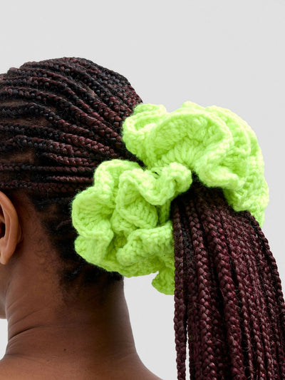Twist & Turn Scrunchie - Green - Shopzetu
