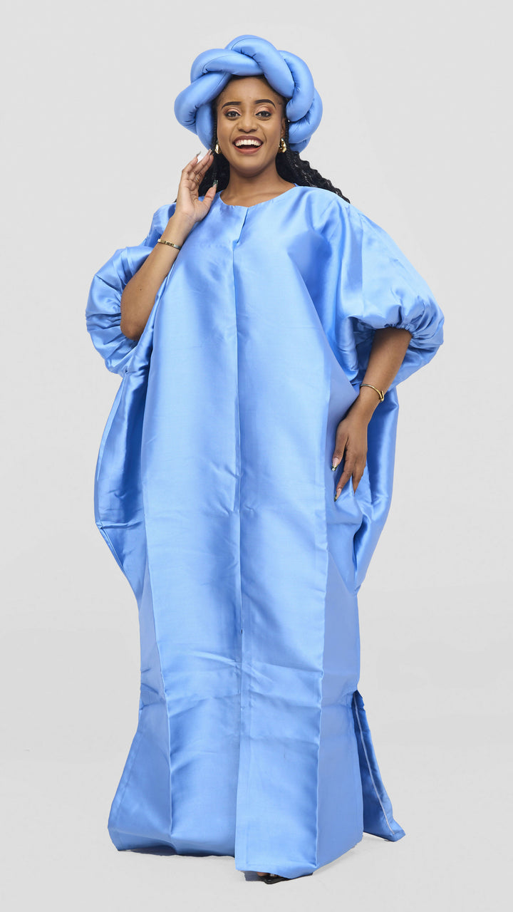 Hats And More Bold Elegance Mikado And Headpiece Dress - Blue