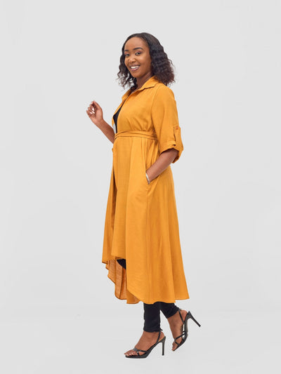 Vivo Ava 3/4 Sleeve Kimono - Burnt Orange - Shopzetu