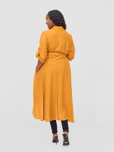 Vivo Ava 3/4 Sleeve Kimono - Burnt Orange - Shopzetu