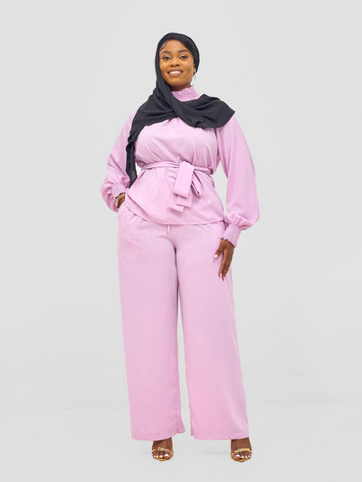 Vivo Ayah Drawstring Pants - Lilac - Shopzetu