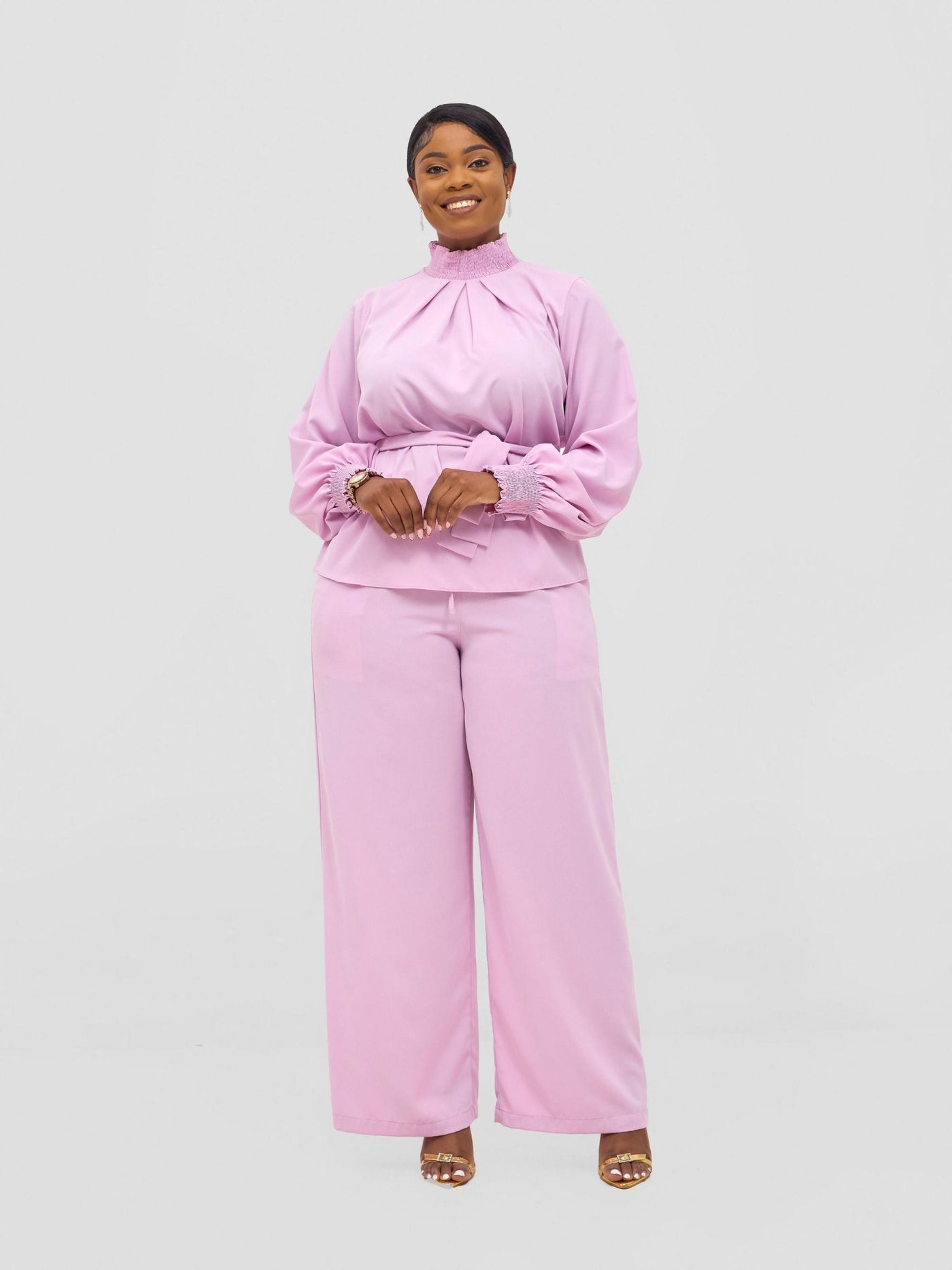 Vivo Ayah Drawstring Pants - Lilac - Shopzetu