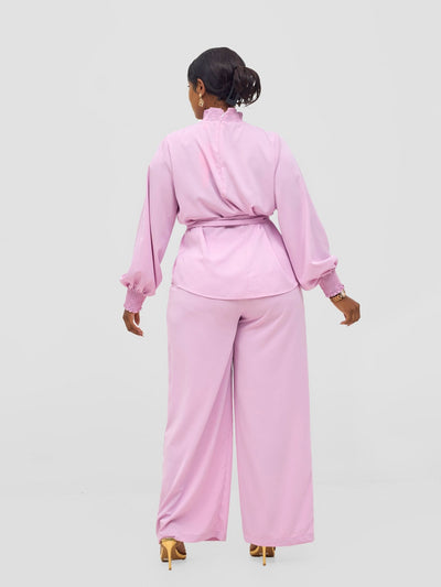 Vivo Ayah Drawstring Pants - Lilac - Shopzetu