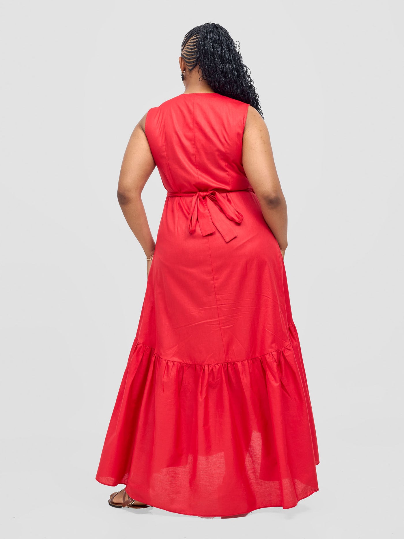 Safari by Vivo Kikoy Wrap Dress - Red