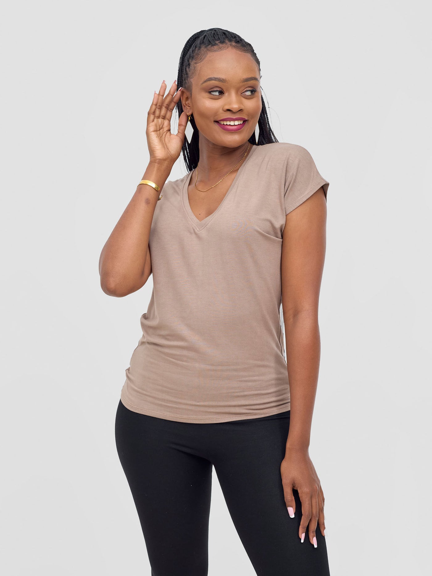 Safari by Vivo Mansi Dolman Top - Taupe