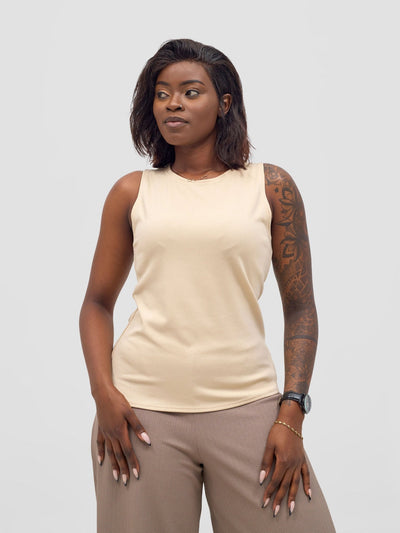 Vivo Chela Tank Top - Buttermilk - Shopzetu