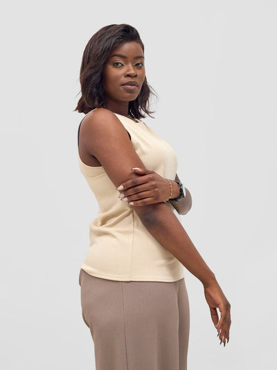 Vivo Chela Tank Top - Buttermilk - Shopzetu