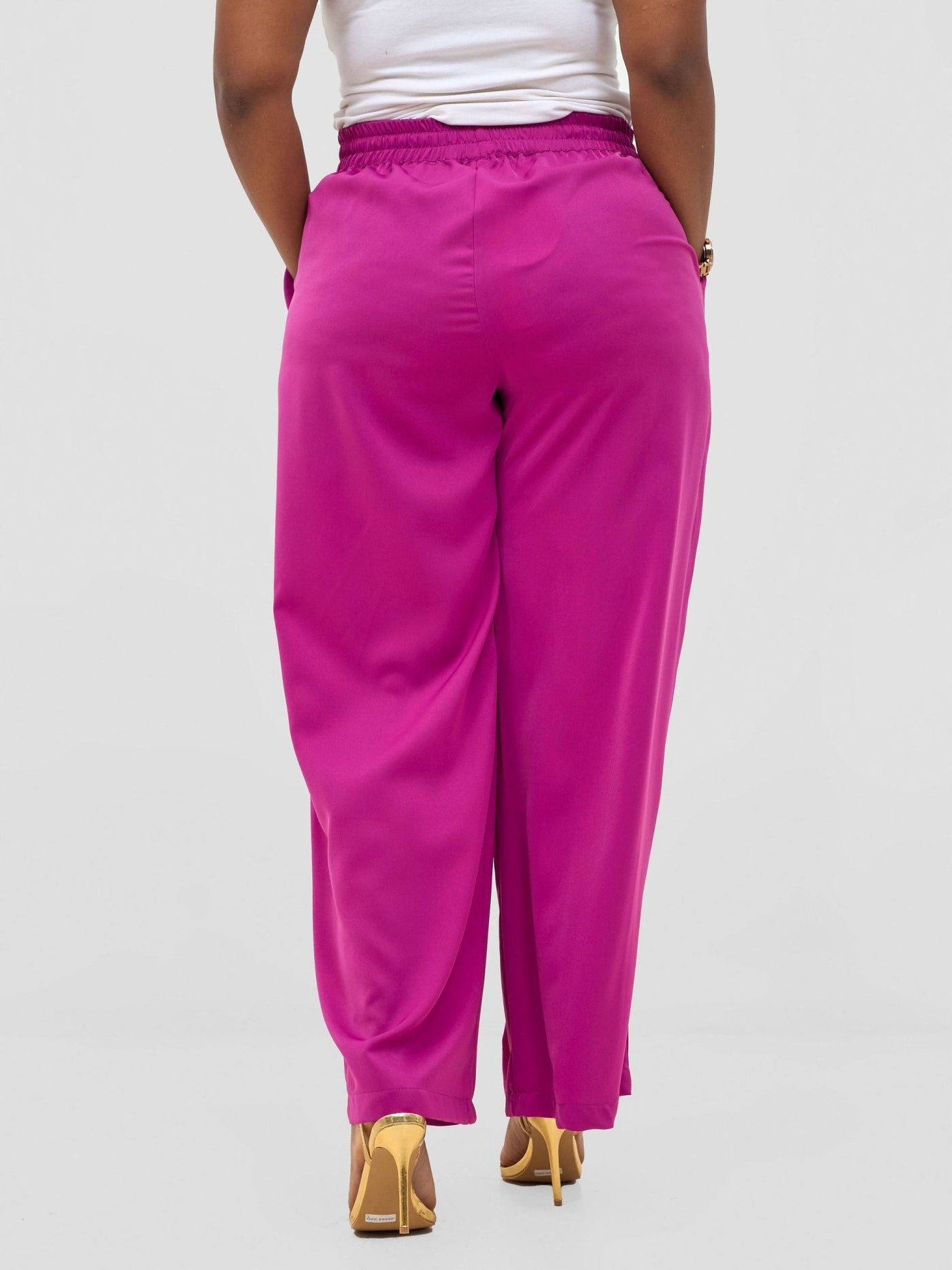 Vivo Ayah Drawstring Pants - Purple - Shopzetu
