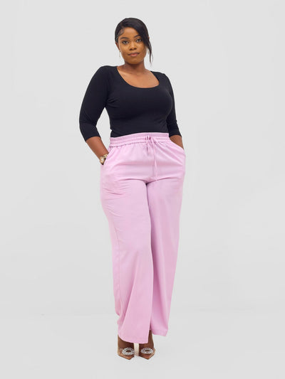 Vivo Ayah Drawstring Pants - Lilac - Shopzetu
