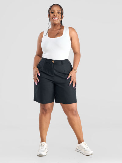 Safari by Vivo Kamari Cotton Shorts - Black