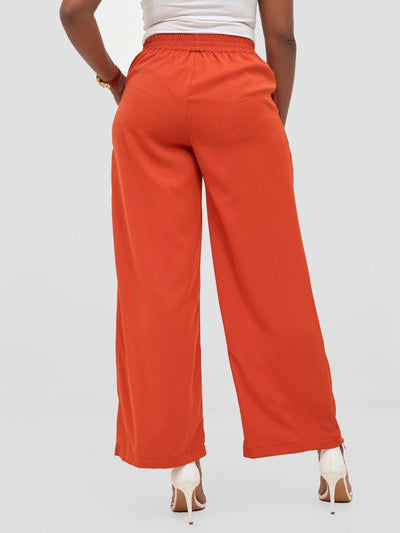 Vivo Ayah Drawstring Pants - Burnt Orange - Shopzetu