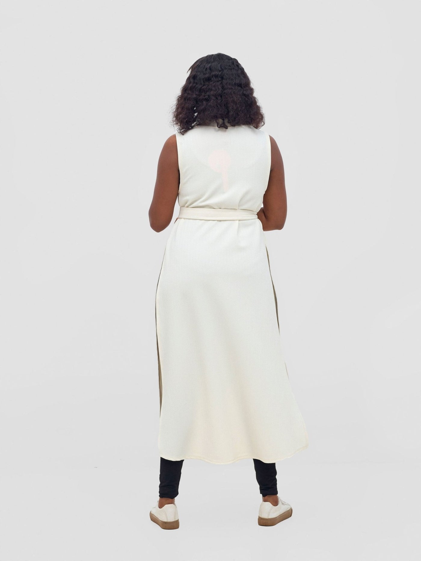 Vivo Chela Sleeveless Waterfall - Off White - Shopzetu