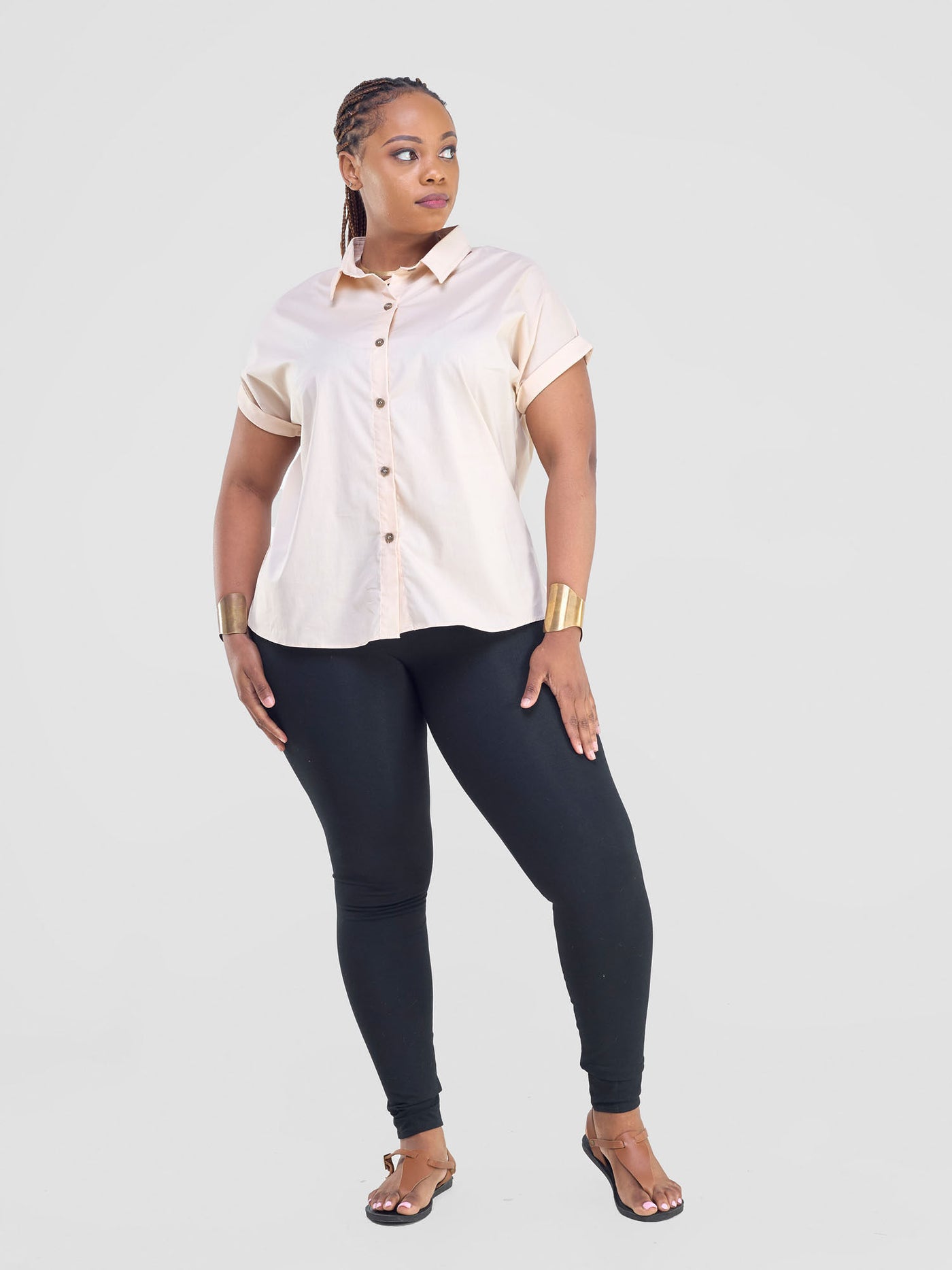 Safari by Vivo Zene Drop Shoulder Top - Taupe