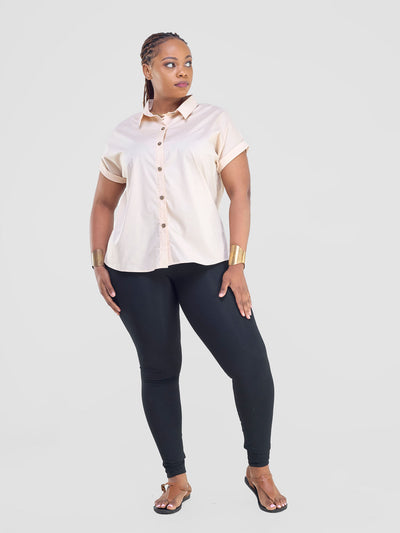 Safari by Vivo Zene Drop Shoulder Top - Taupe