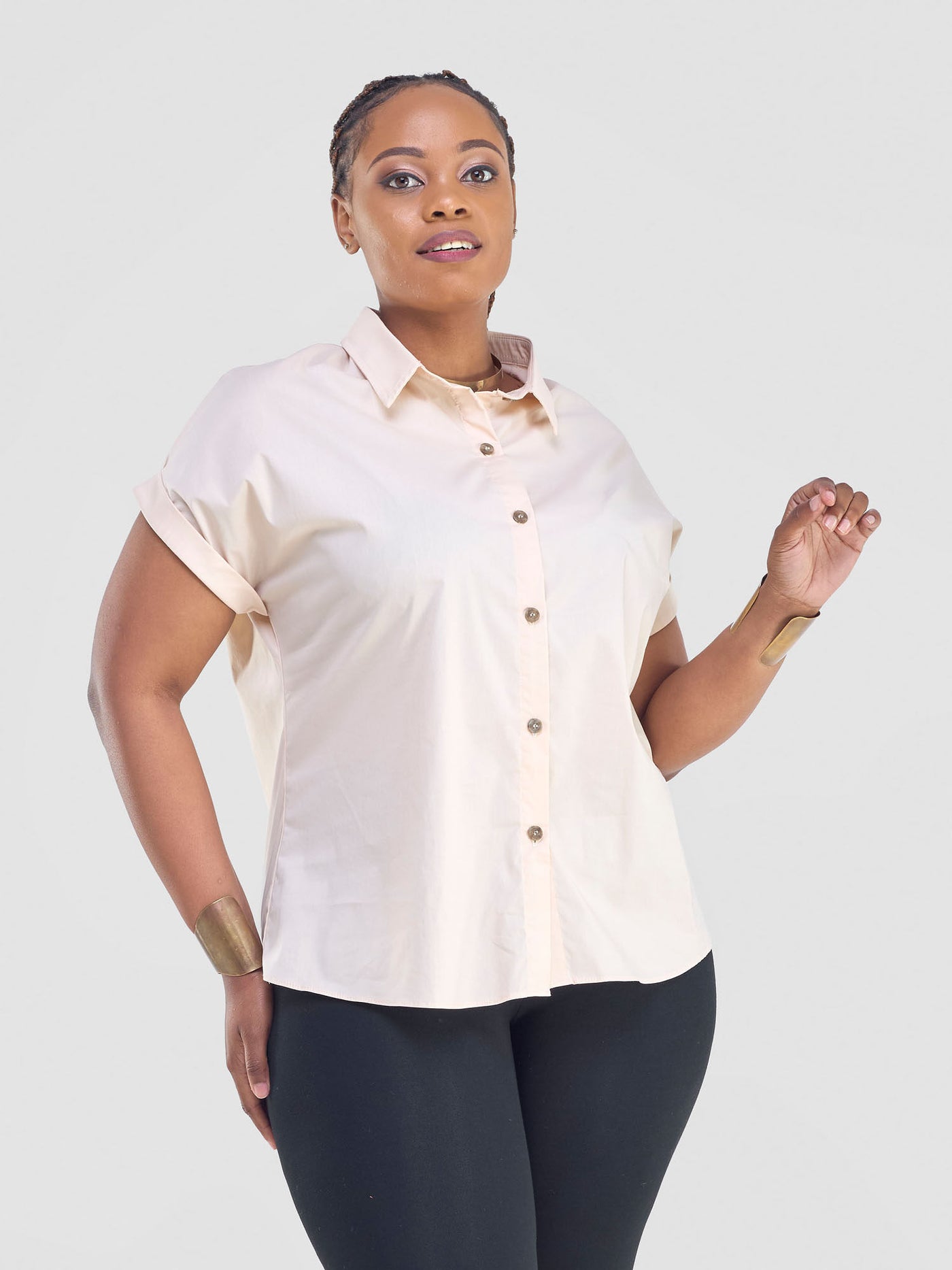 Safari by Vivo Zene Drop Shoulder Top - Taupe