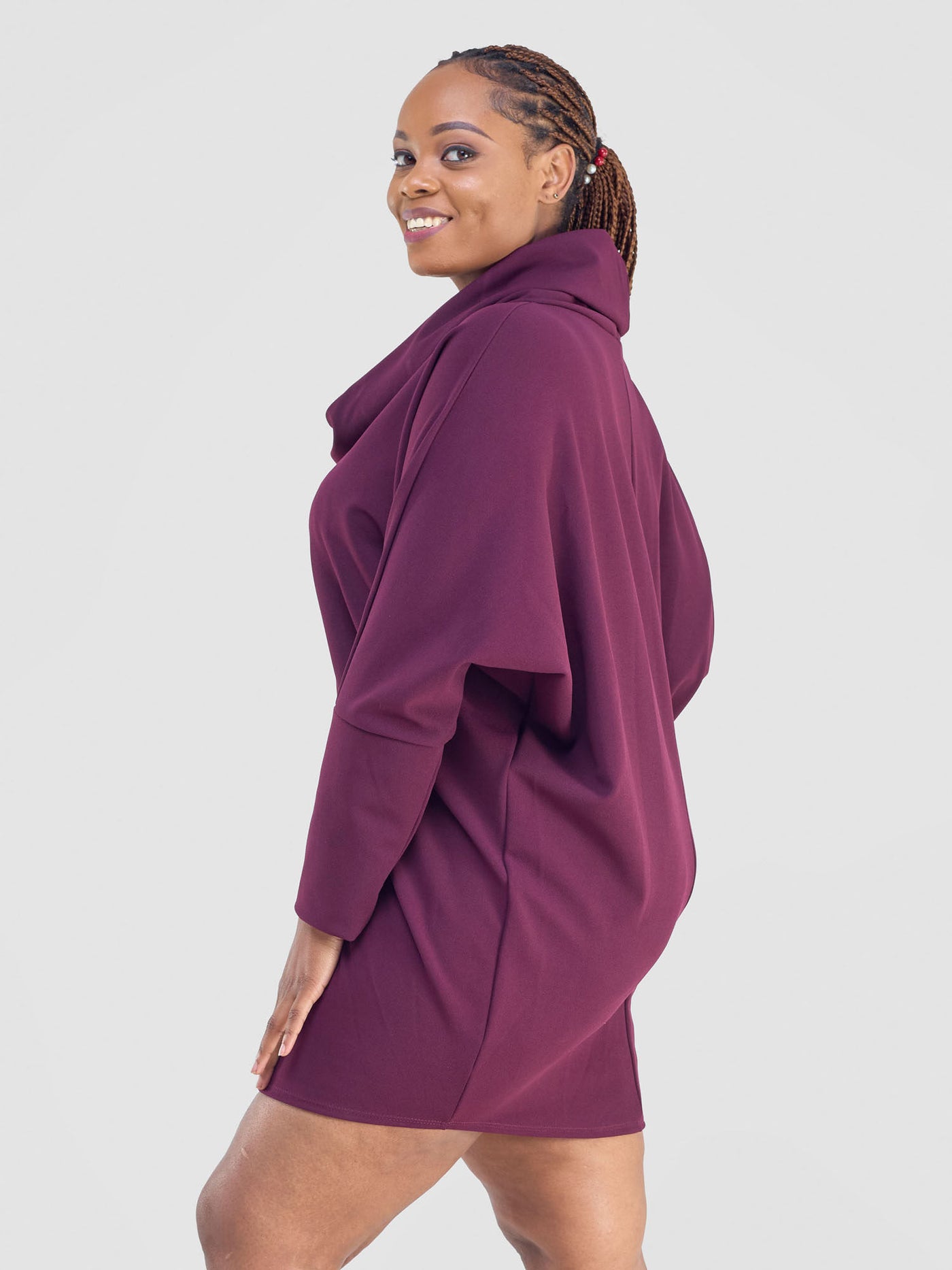 Vivo Wila Cowl Tunic - Burgundy
