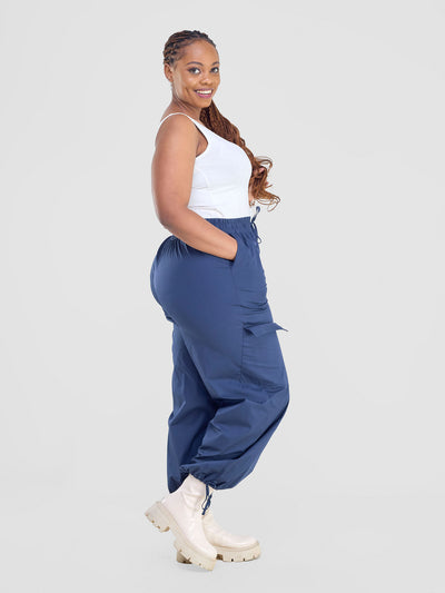 Safari by Vivo Kamari Wide Leg Pants - Navy Blue