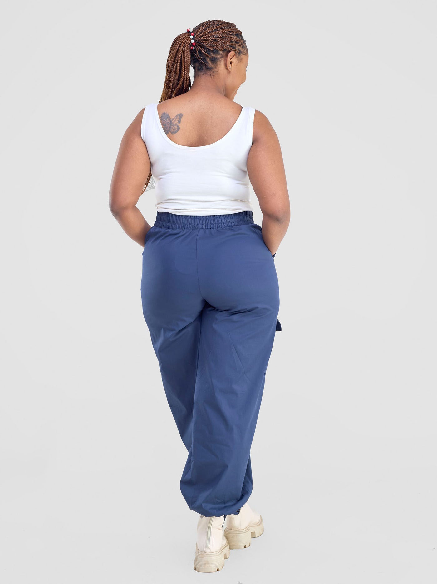 Safari by Vivo Kamari Wide Leg Pants - Navy Blue