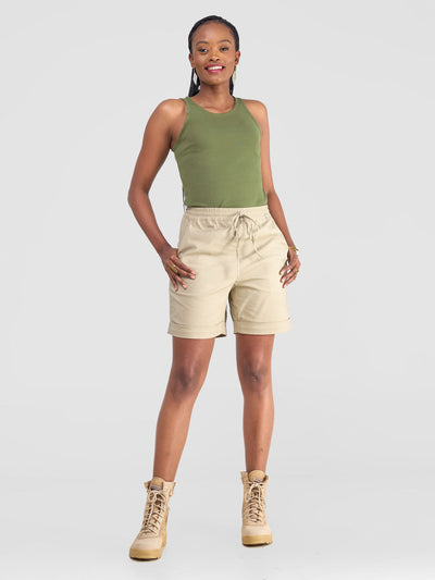 Safari by Vivo Kamari Ribbed Top - Hunters Green