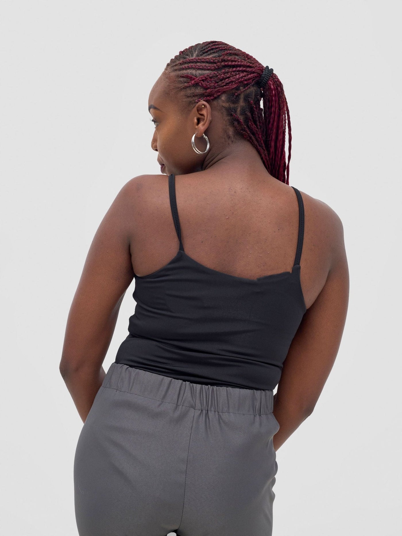 Zoya Sadira Strappy Bodysuit - Black - Shopzetu