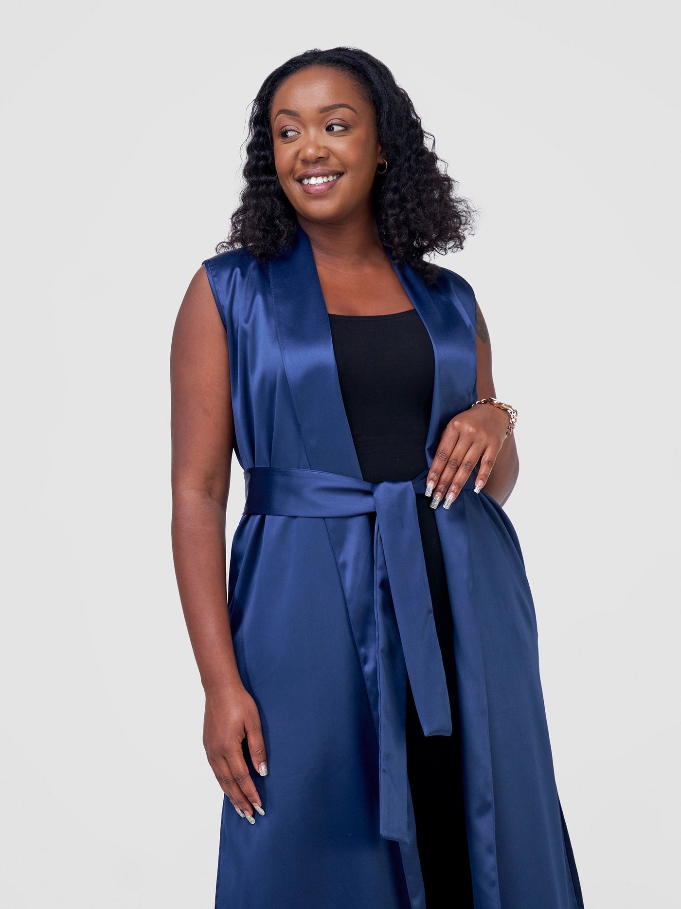 Vivo Sanali Trench Coat - Navy