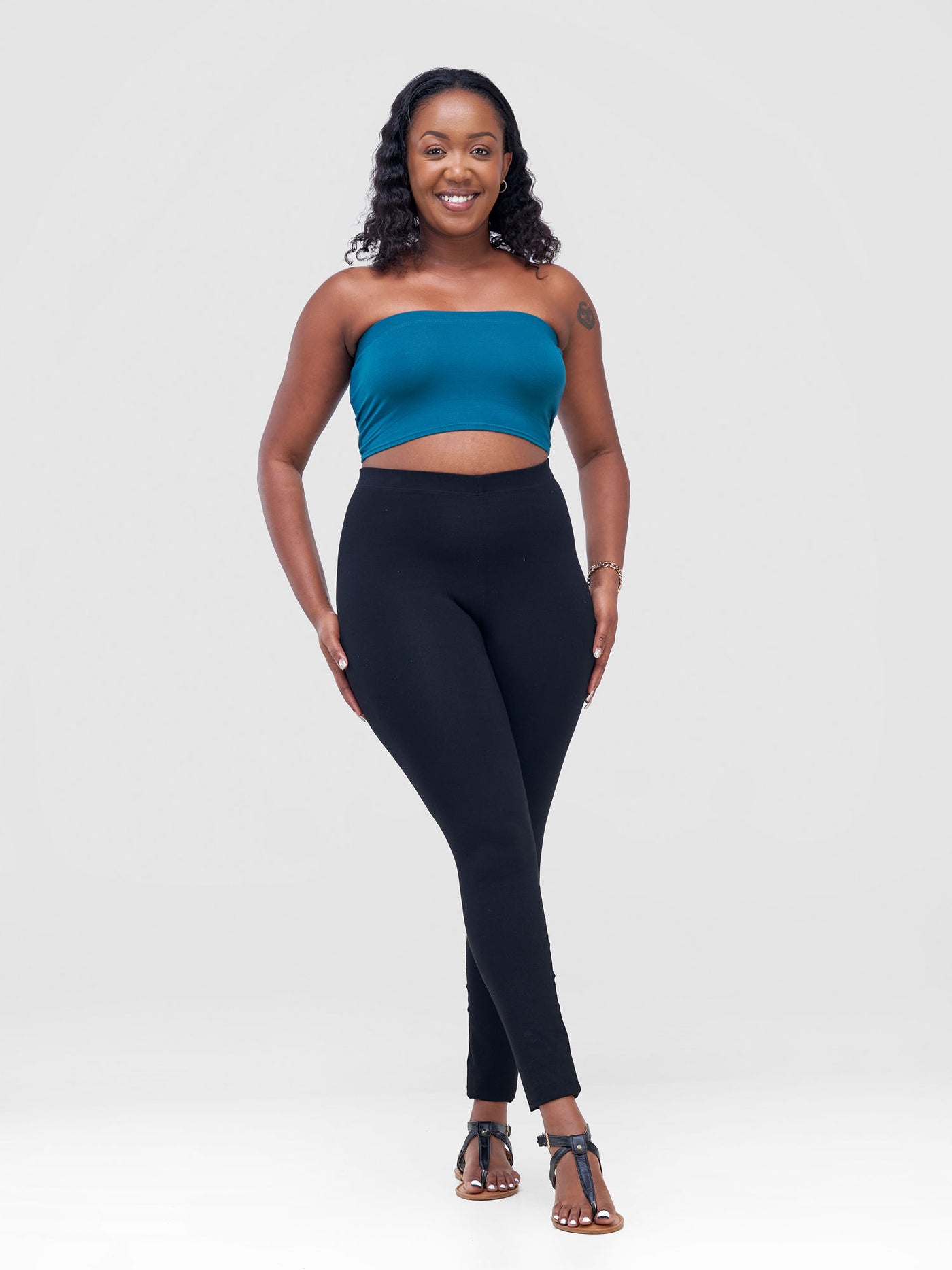 Zoya Basic Jersey Bandeau  -  Teal