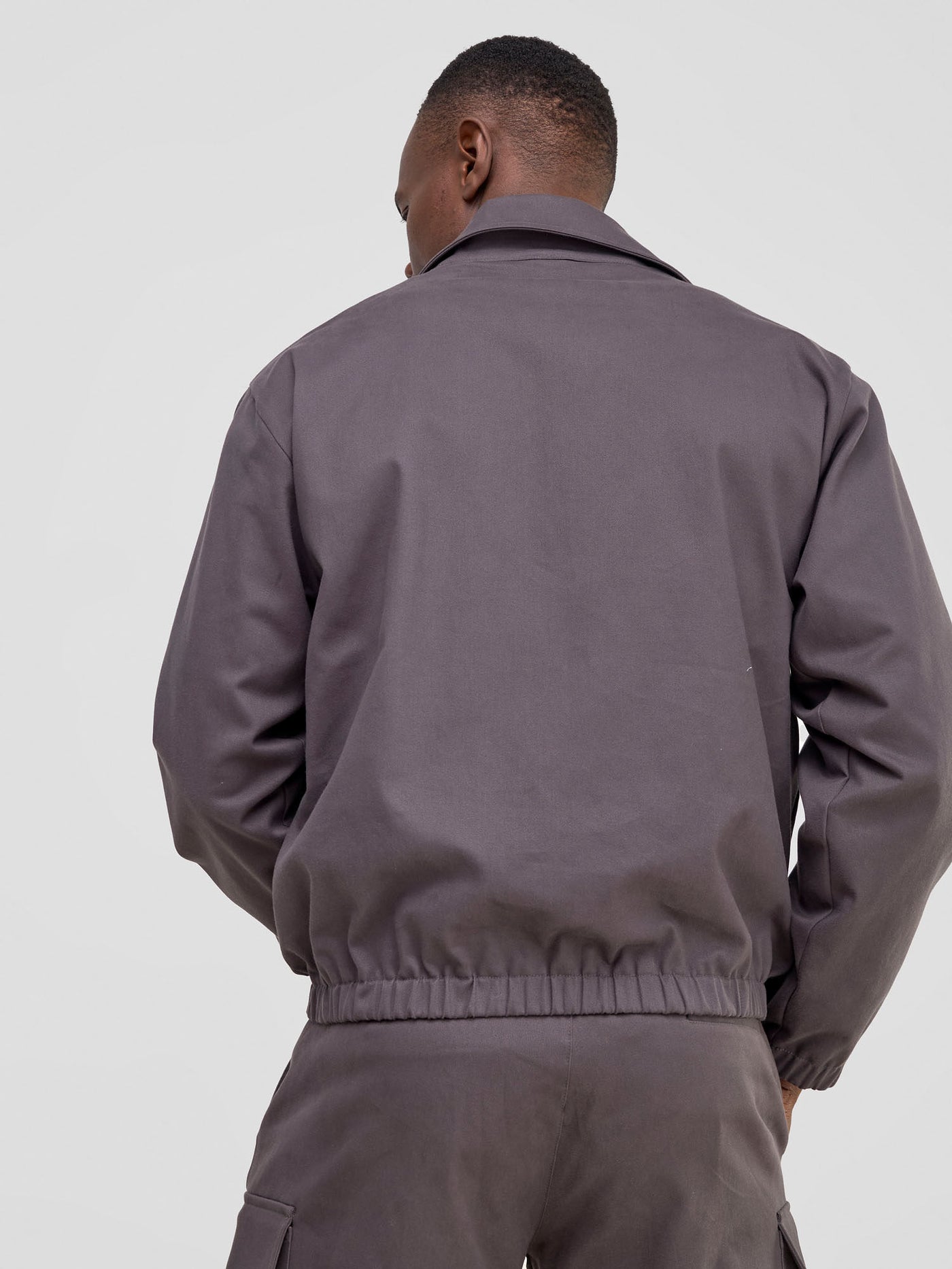 Safari by Vivo Men's Bomber Jacket - Dark Grey