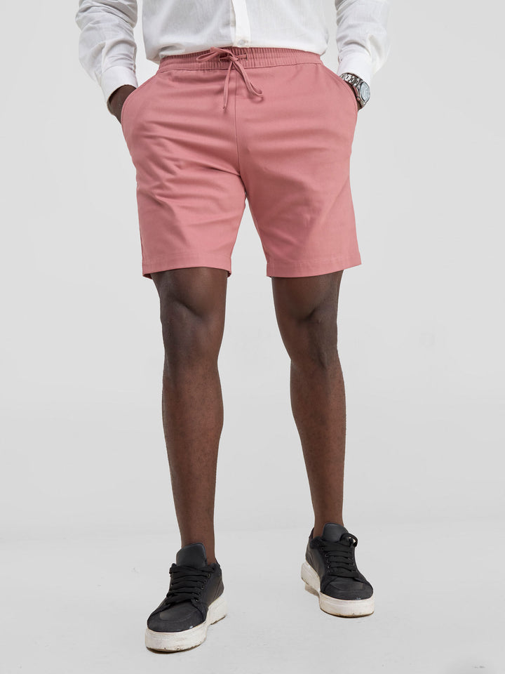 Safari by Vivo Men's Drawstring Shorts - Coral