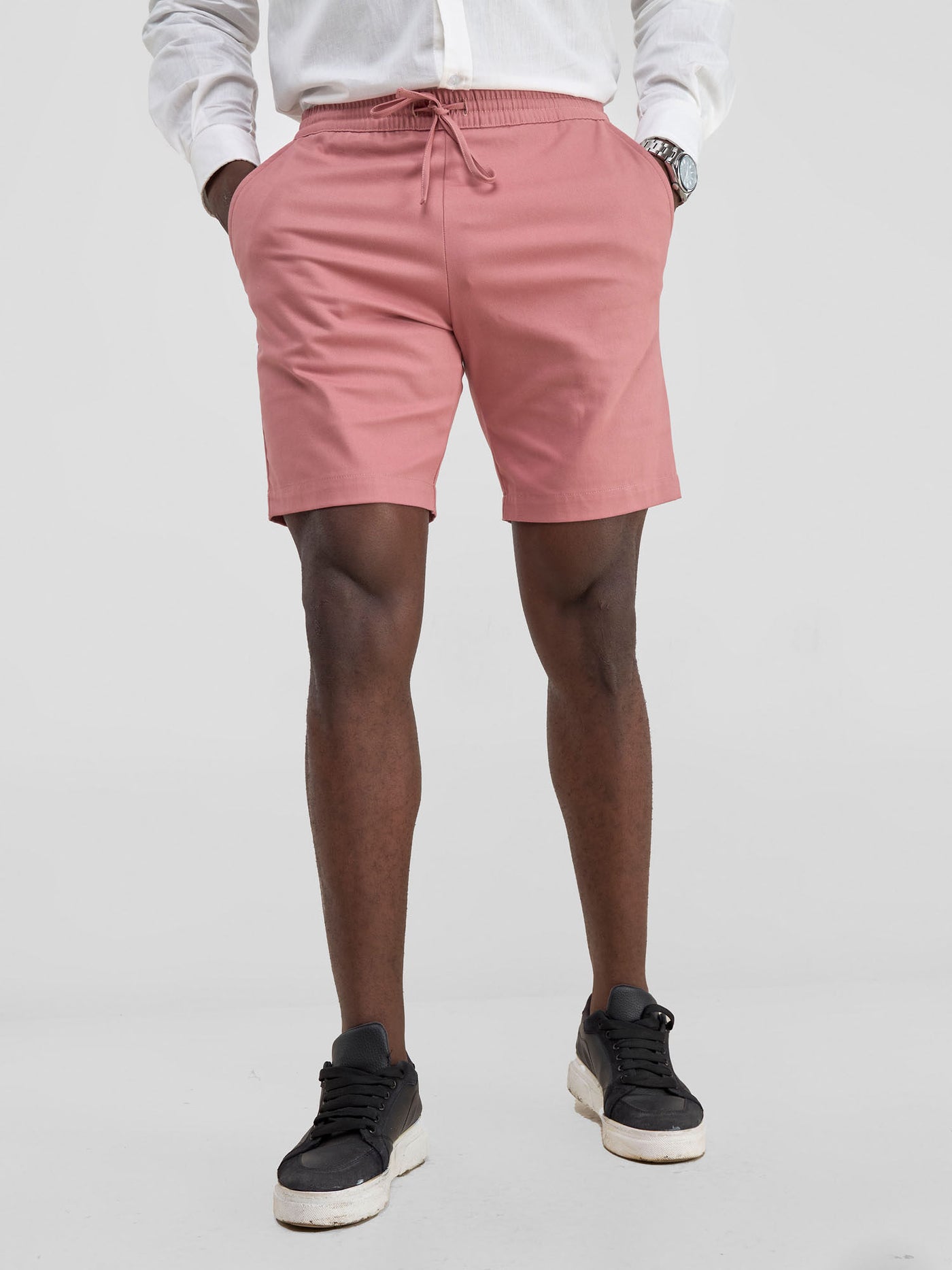 Safari by Vivo Men's Drawstring Shorts - Coral
