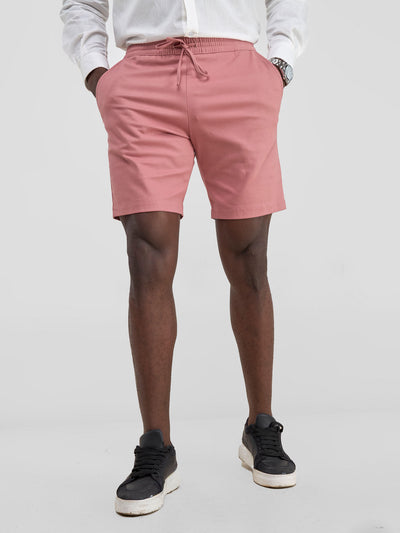 Safari by Vivo Men's Drawstring Shorts - Coral