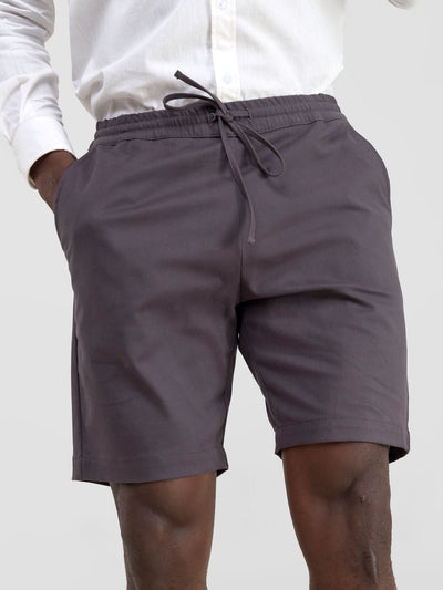 Safari by Vivo Men's Drawstring Shorts - Dark Grey