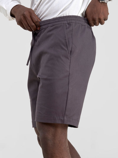 Safari by Vivo Men's Drawstring Shorts - Dark Grey
