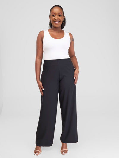 Vivo Zahari Straight Leg Pants - Black