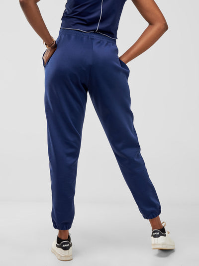 Zoya Taani Easy Fit Joggers -Navy