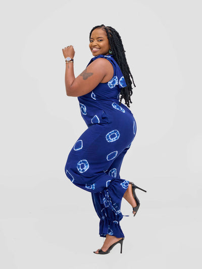 Vivid Afrikana Lamu Jumspuit - Blue - Shopzetu