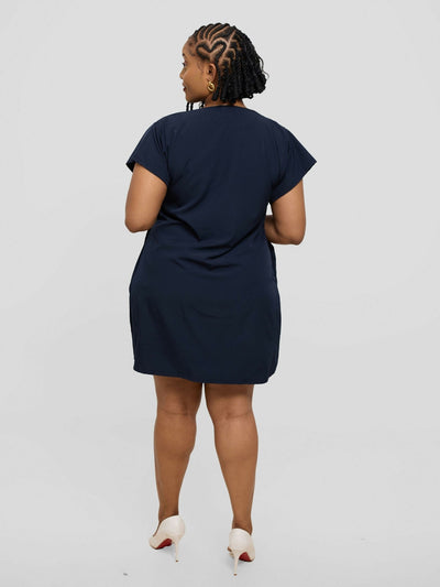 Kakiba Collections Zipporah Dress - Dark Blue - Shopzetu